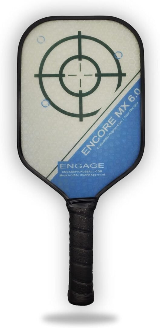 engage encore mx 6.0 pickleball paddle - best pickleball paddle for spin